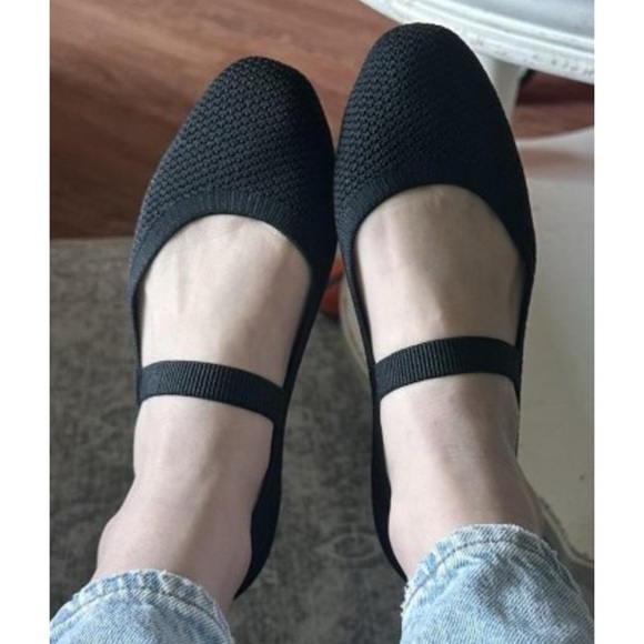 NWT A New Day Shiloh Knit Mary Jane Flats Black Women's 8 - Picture 9 of 9